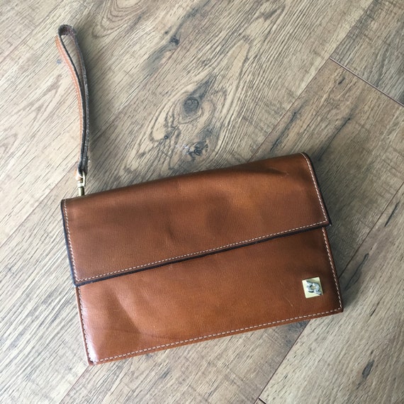 Vintage Rolfs Cowhide Clutch Leather Wallet Rolfs Designer Etsy