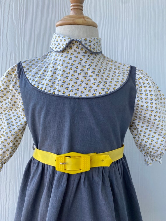 Vintage Patricia Ann Toddler Dress, lemon novelty… - image 4