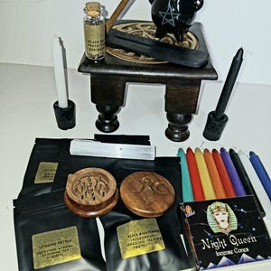 Witch Starter Kit, Apothecary Box Kit, Wiccan Supplies, Witch Supplies, New Witch kit, Witch Altar Supplies, Ritual Salt, Spell Candles