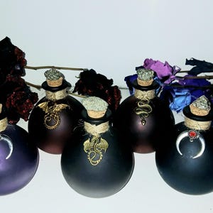 Potion Bottles, Spell Bottles, Witches Bottles, Glass Cork Bottles, Witches Bottles with Charm, Decorative Witch Bottles, Witch Supplies