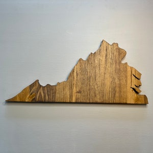Virginia Rustic Wood State, Wooden Virginia State, Rustic Virginia, Virginia Sign, Virginia Art, Virginia Decor, VA State Decor, VA Design