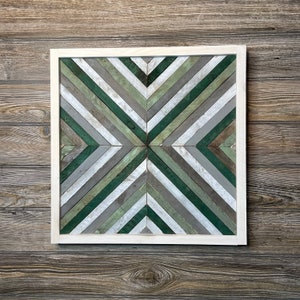 Reclaimed Wood Wall Art, Farmhouse Decoration, Geometric Wood Wall Art, Reclaimed Wood Art, Wood Decor, Rustic Wall Decor, One of Kind Wood