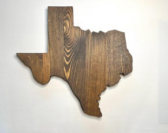 Texas Rustic Wood State, Wooden Texas State, Rustic Texas, Texas Sign, Texas Art, Texas Decor, TX State Decor, TX Design, Lone Star State