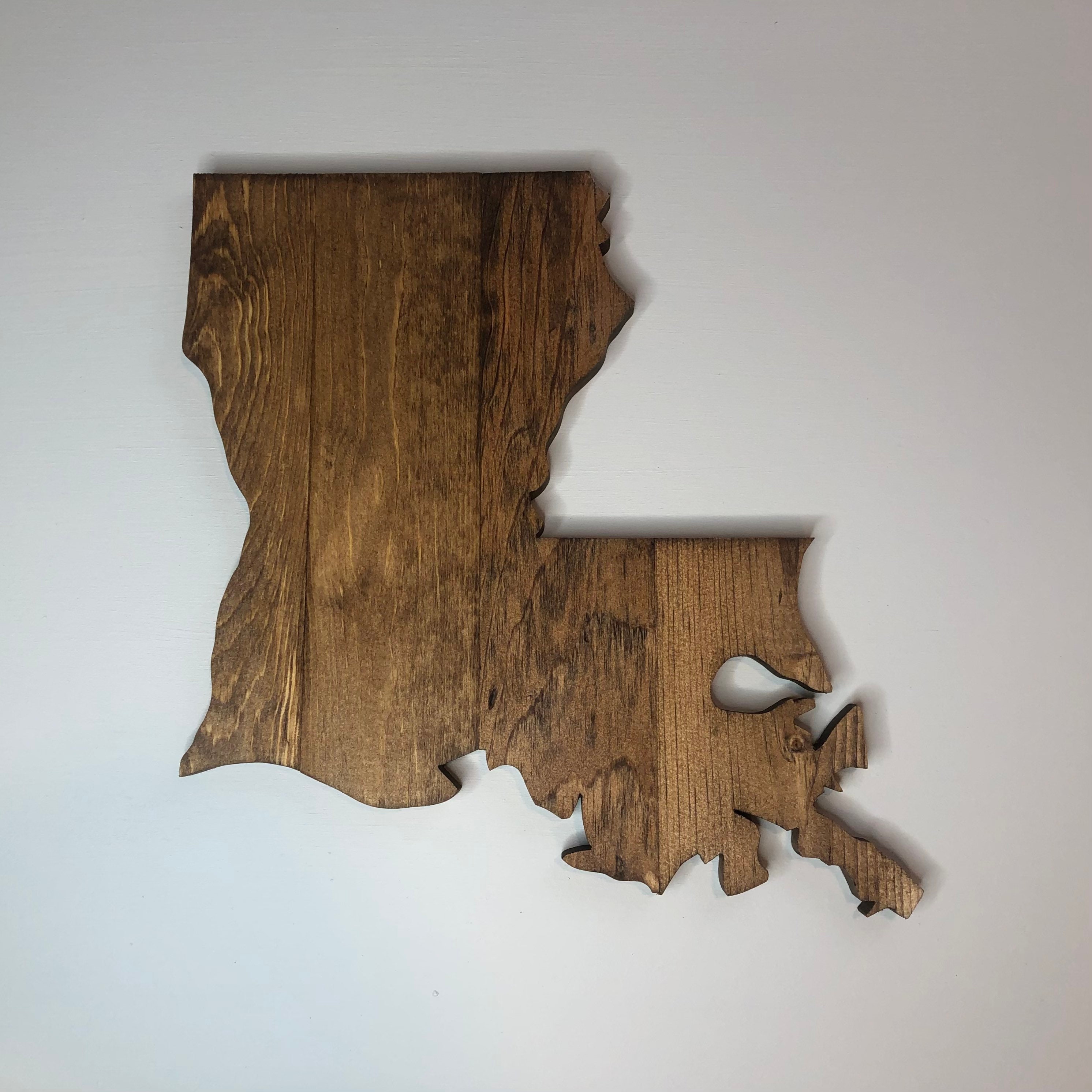 Louisiana Rustic Wood State Wooden Louisiana State Rustic Etsy