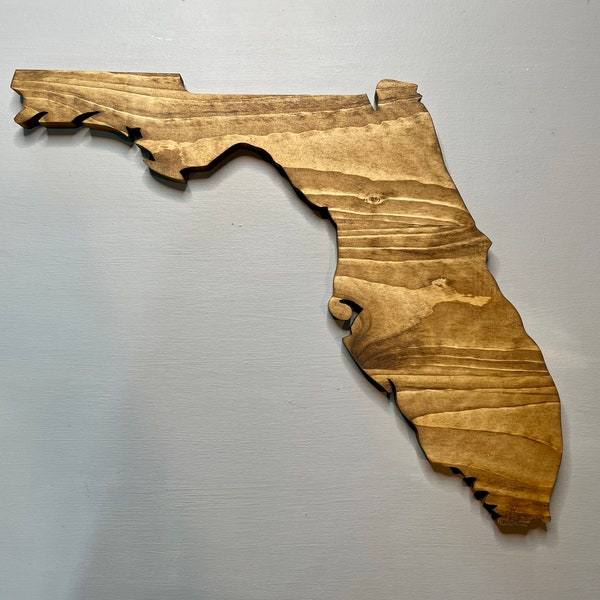 Florida Rustic Wood State, Wooden Florida State, Rustic Florida, Florida Sign, Florida Art, Florida Decor, FL State Decor, FL Design