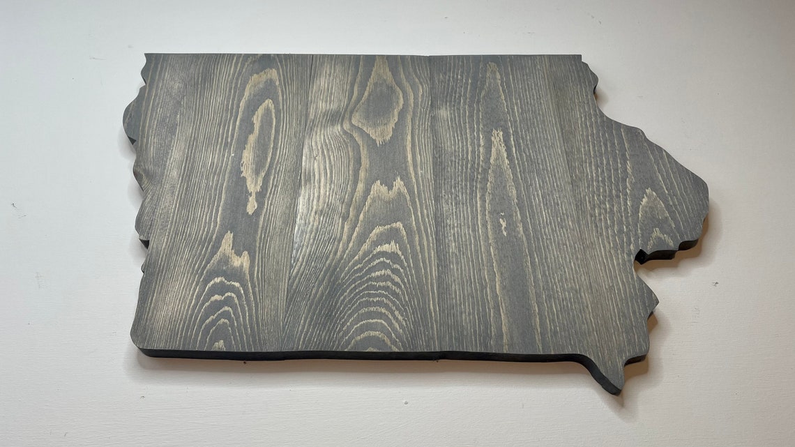 Iowa Rustic Wood State, Wooden Iowa State, Rustic Iowa, Iowa Sign, Iowa ...