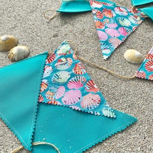 100%, Waterproof DOUBLE SIDED shells Bunting – Outdoor, Indoor Banner, 3.5m | Handmade Party Decor, Birthday, Garden, Gift idea