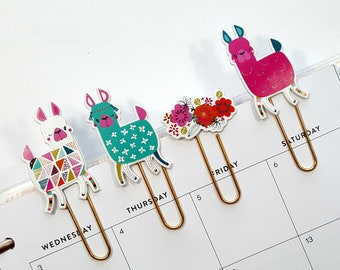 Llama Paperclips, Planner Clip, Planner Paperclips, Planner Accessories, The Happy Planner, Erin Condren