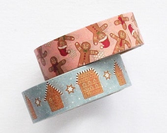 Christmas Washi Tape, Planner Stickers, Washi Paper Tape, Decorative Craft Tape, Scrapbook Embellishment, Gift Wrap Tape, Falalala Tape