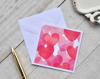 Mini Love Cards, Heart Note Cards, Blank Note Cards, Gift Tag Set, Mini Envelopes