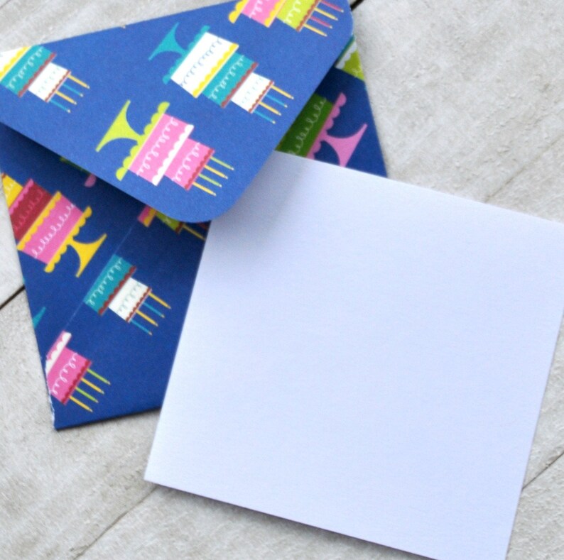 Birthday Mini Envelopes Enclosure Cards Birthday Note Cards Etsy