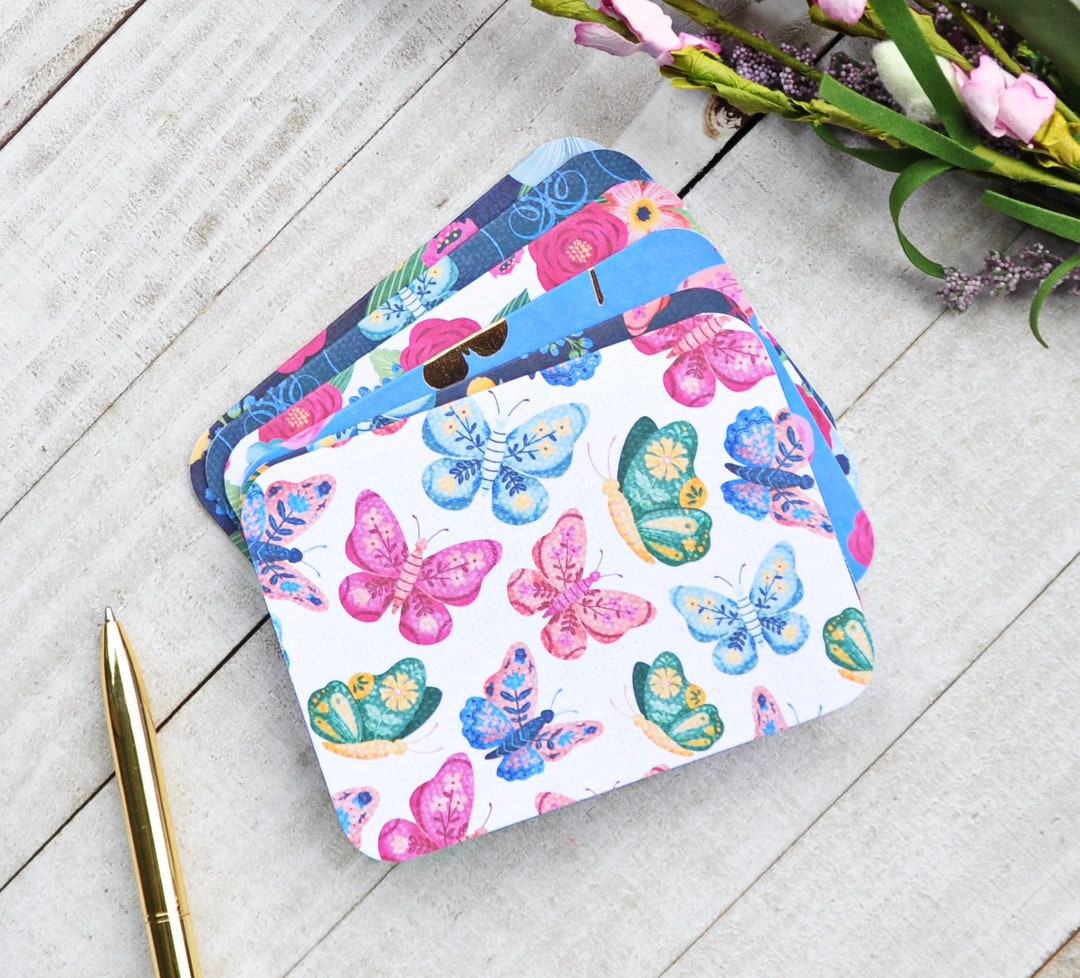 Assorted Butterfly Mini Cards, Blank Note Cards, Small Floral Note ...