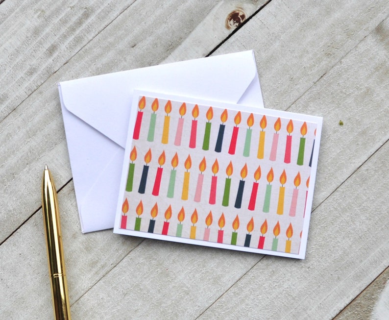 Assorted Birthday Mini Cards, Blank Birthday Cards, Favor Cards, Small Stationery, Enclosure Cards, Set of 6 image 4