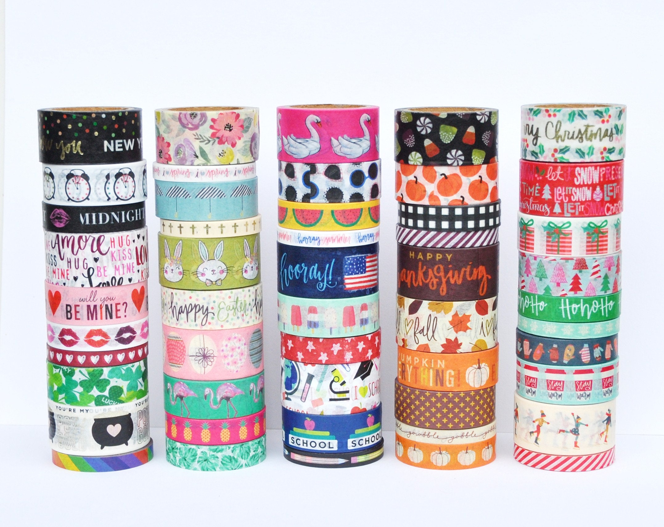 20 piece Summer Slim Washi Tape Set by The Washi Tape Shop, The