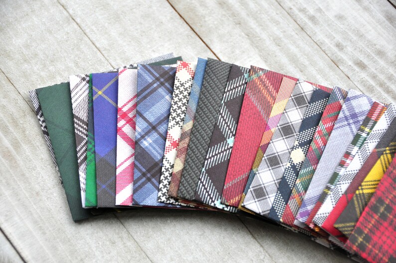 Blank Cards Small Stationery Assorted Plaid Mini Envelopes Plaid Note Cards Set of 28 Favor Cards Christmas Gift Enclosures
