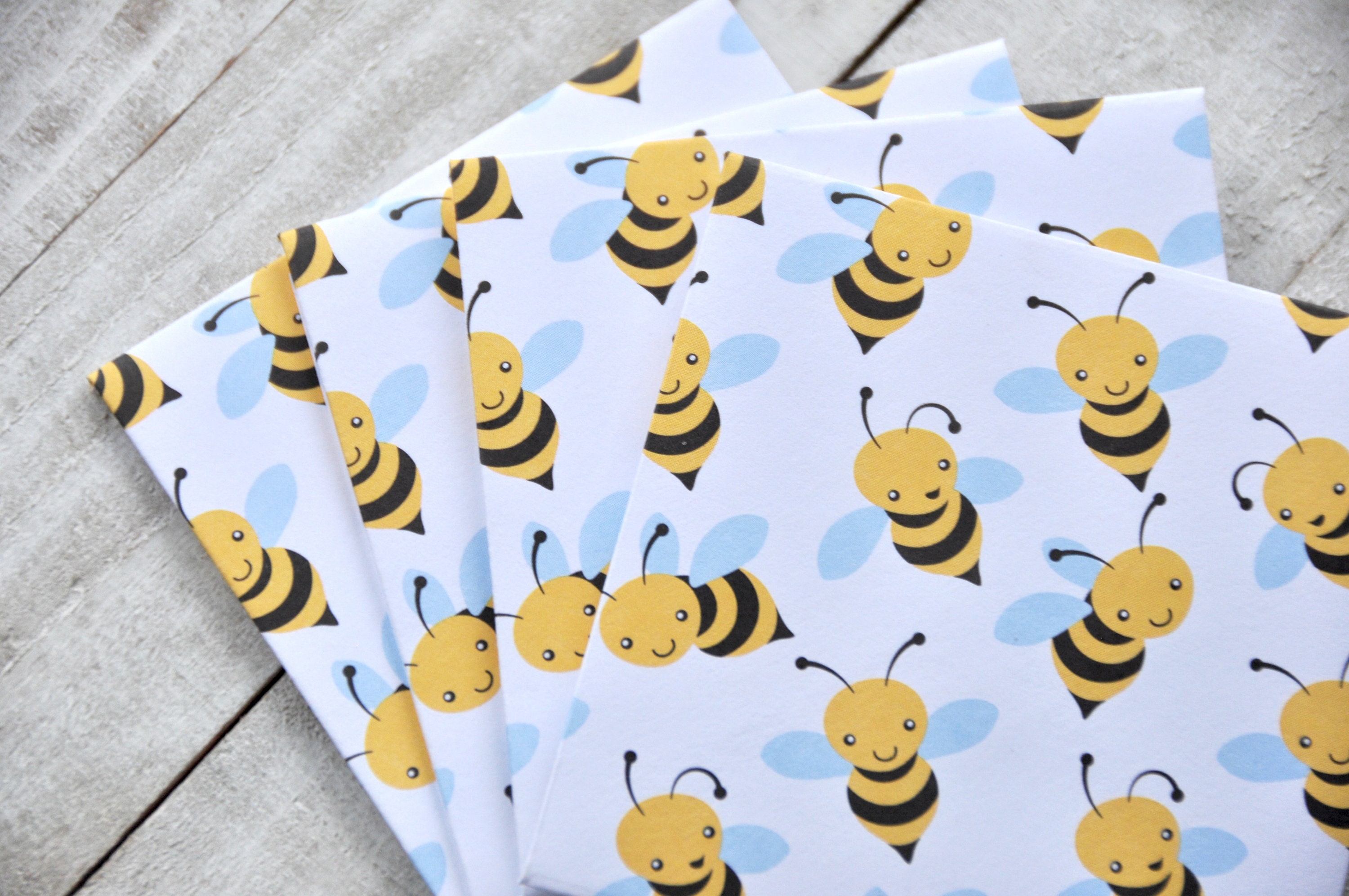 Bee Mini Envelopes Honey Bee Favors Gift Enclosure Cards | Etsy