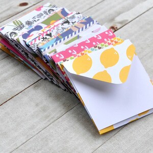 Assorted Mini Envelopes, Patterned Envelopes, Enclosure Cards, Note Cards, Gift Card Envelopes, Small Stationery, Favor Cards
