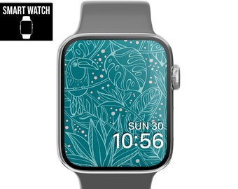 WATCH FACE | Tropical Pattern - Smart Watch Face Wallpaper