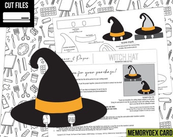 MEMORYDEX | Witch Hat - MemoryDex, Paper Piecing Digital Die Cut File