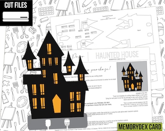 MEMORYDEX | Haunted House - MemoryDex, Paper Piecing Digital Die Cut File