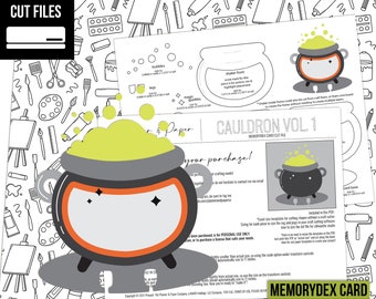 MEMORYDEX | Cauldron Vol. 1 - MemoryDex, Paper Piecing Digital Die Cut File