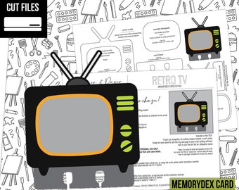 MEMORYDEX | Retro TV - MemoryDex, Paper Piecing Digital Die Cut File