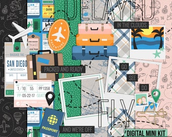 DIGITAL | Fly Away - Digital Scrapbook Mini Kit