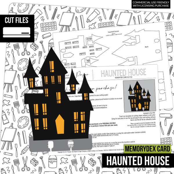 MEMORYDEX | Haunted House - MemoryDex, Paper Piecing Digital Die Cut File