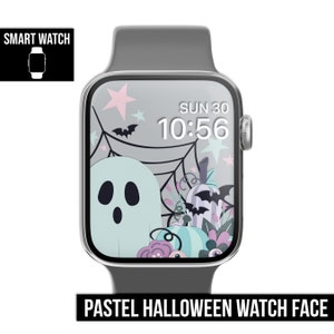 QUADRANTE DELL'OROLOGIO / Halloween pastello - Sfondo del quadrante dell'orologio intelligente
