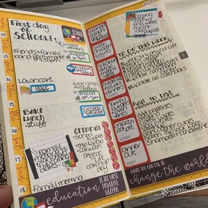 PRINTABLE | Back to School - Hobonichi Weeks Weekly Planner Sticker Kit ...