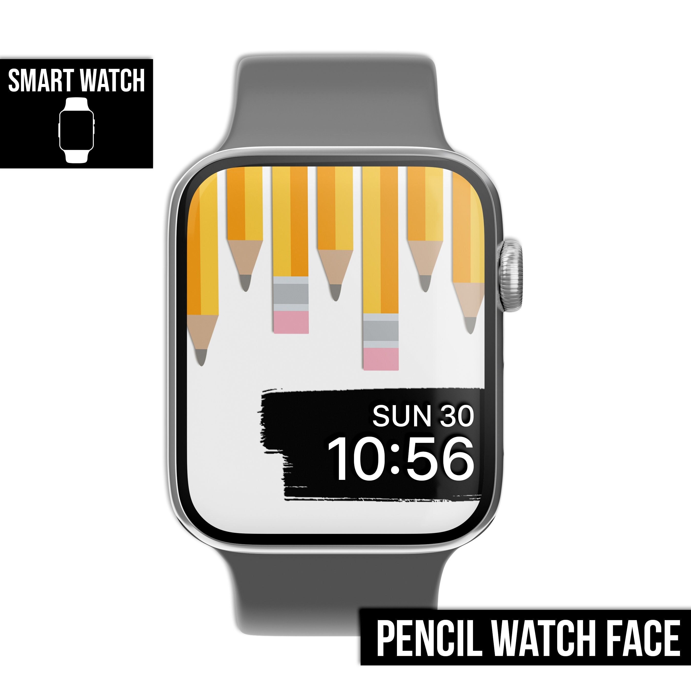 WATCH FACE Pencil Smart Watch Face Wallpaper Etsy