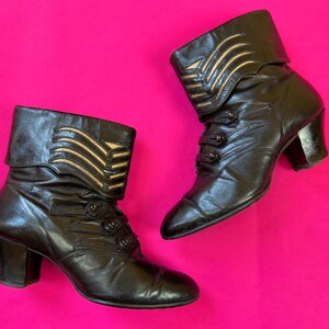 Bottines vintage des années 1920 // rares bottes des années 20 en