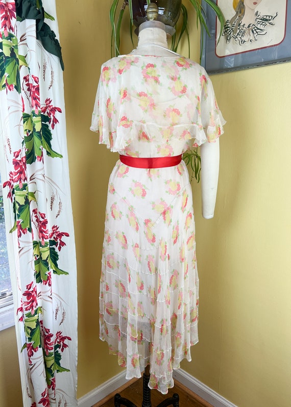 RESERVED ON LAYAWAY    vintage 1930s dress // flo… - image 8