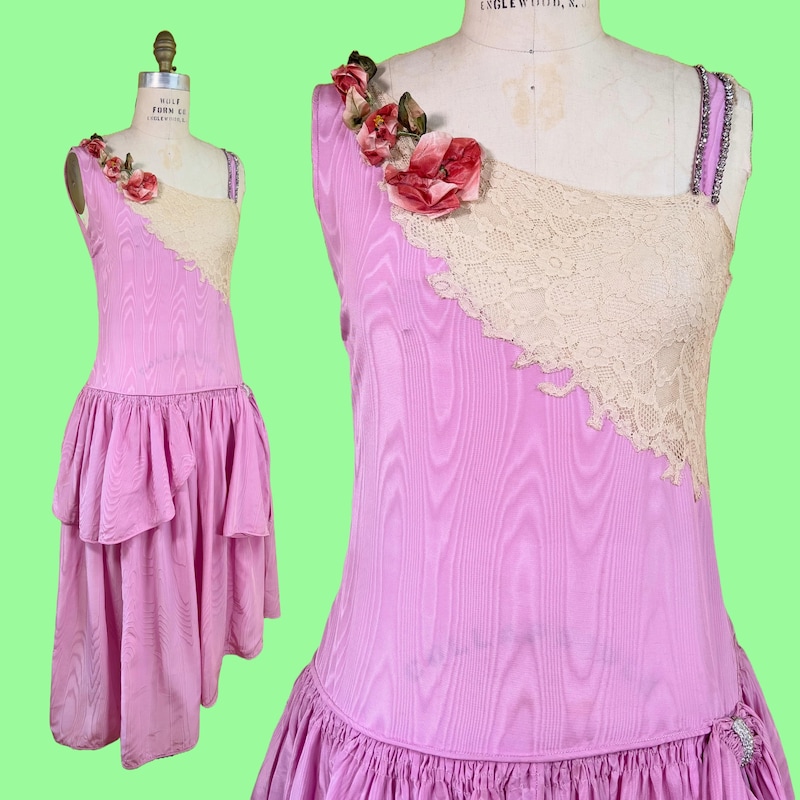 Orchids Full Length Dress Cap Sleeves