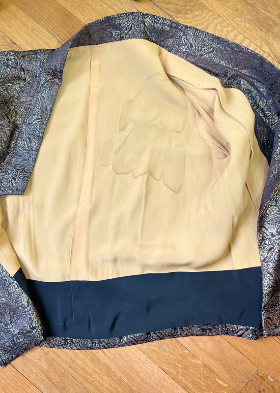 vintage 1920s jacket // BIRD novelty pattern gold… - image 8