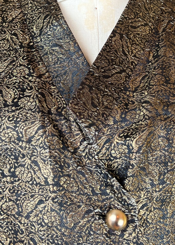 vintage 1920s jacket // BIRD novelty pattern gold… - image 6