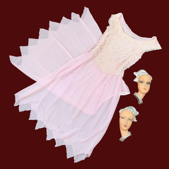 1920 年代のヴィンテージ ドレス // オーキッド ピンク パープル  