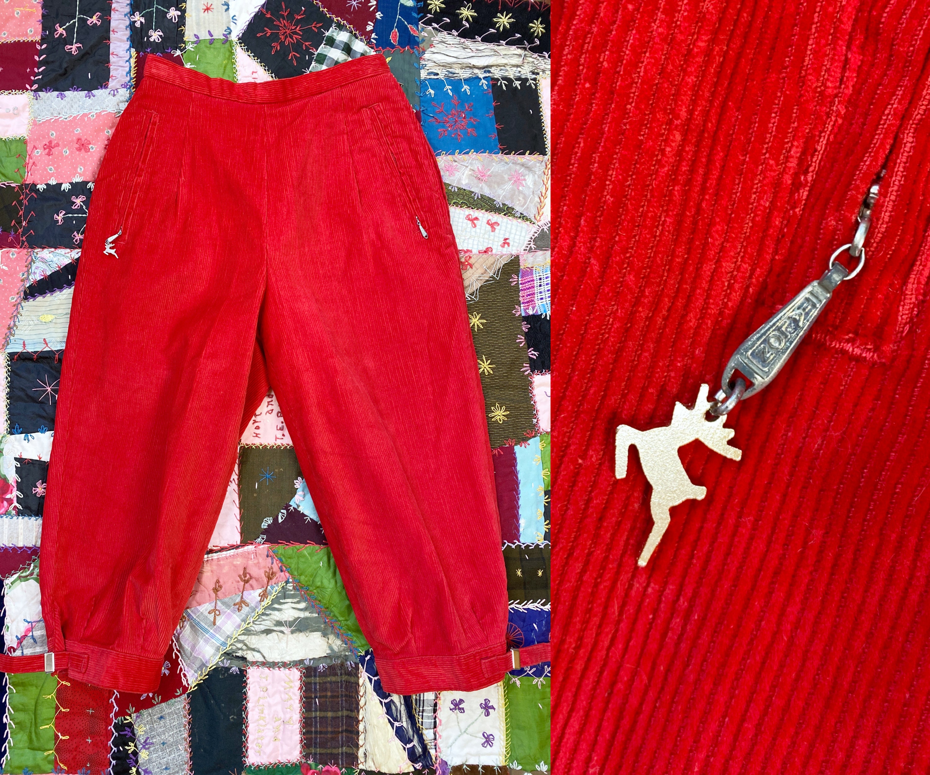 Vintage 1960s Capri Pants // Wide Welt 
