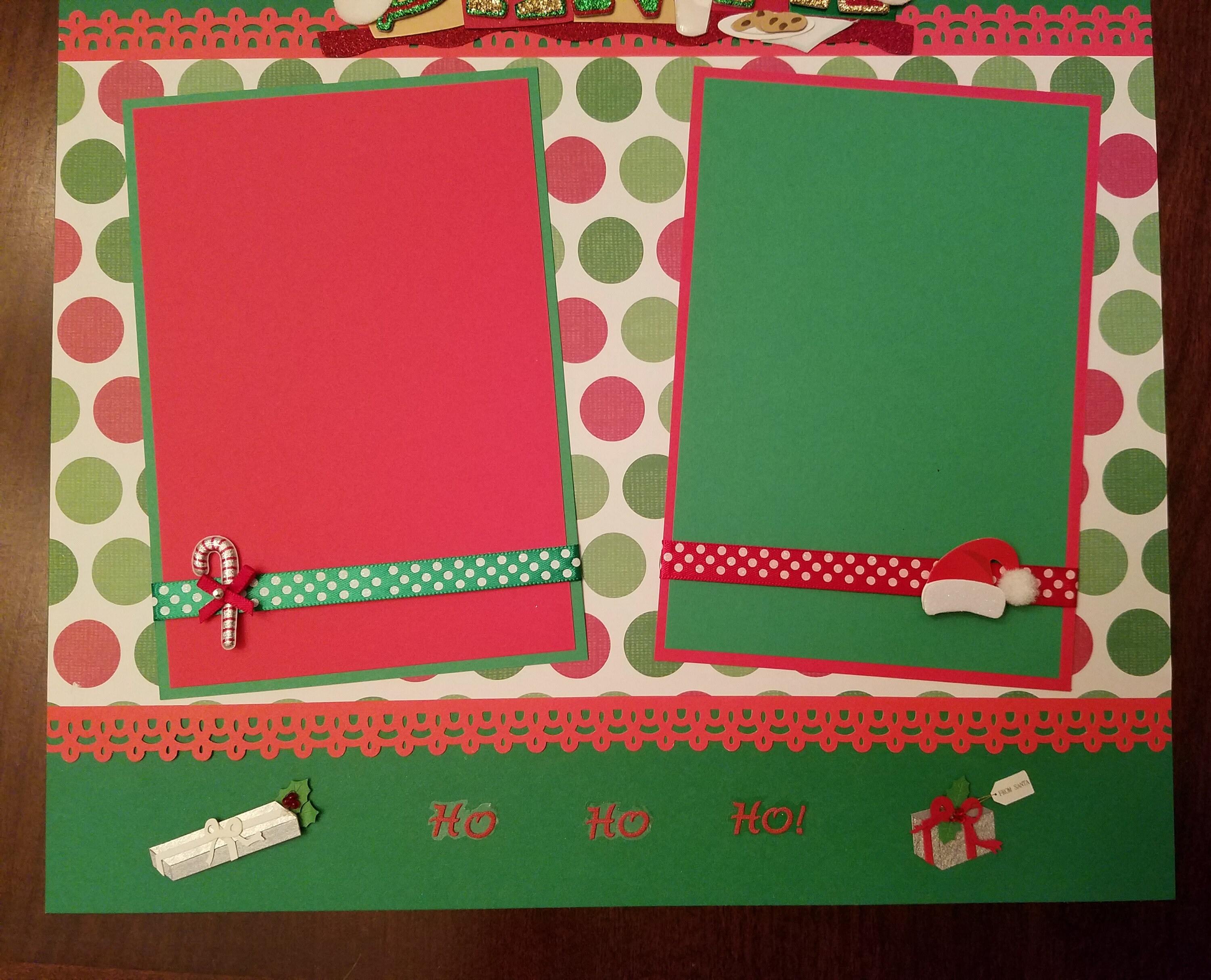 Christmas Holiday Premade Scrapbook Layout 2 Pages 12x12 Great for ...
