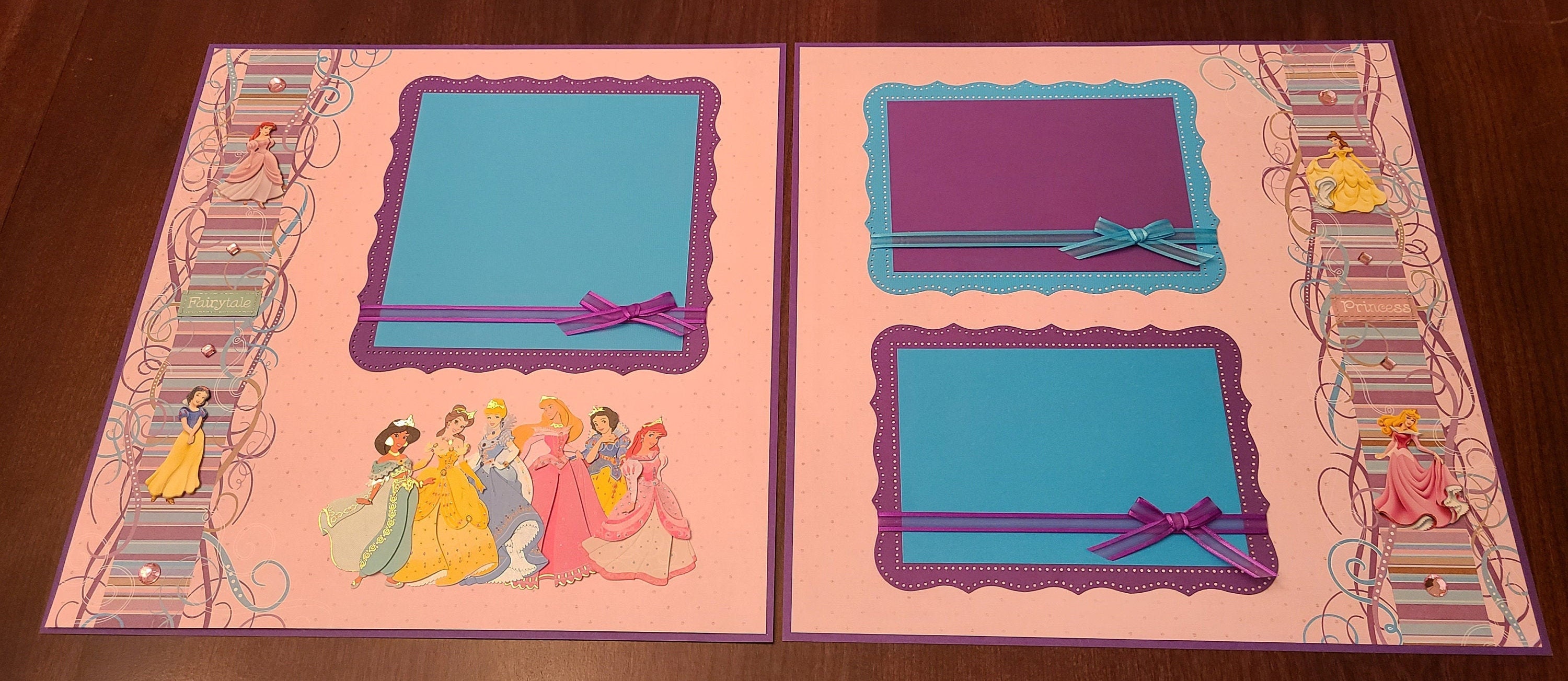 スクラップブッキング ディズニープリンセス Disney Princess Scrapbook Layout 2 Page 12