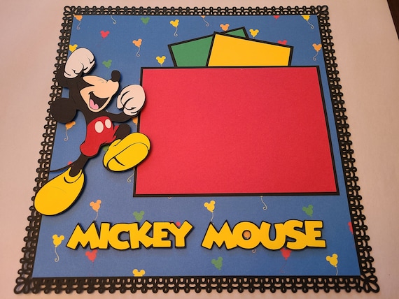 DISNEY ViNTAGE MICKEY MOUSE - SCRAPBooK PaPER 12x12 - Use for