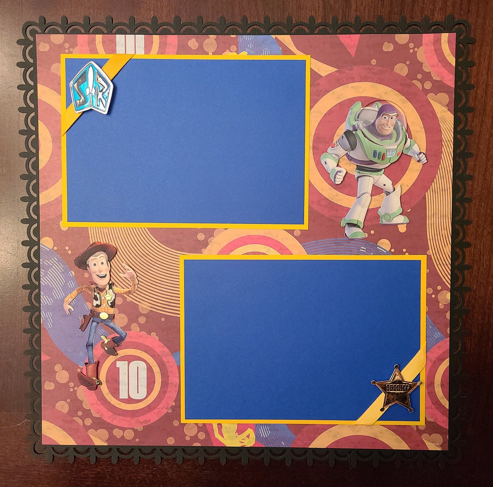 Disney Pixar Toy Story Scrapbook Layout Premade 1 Page 12 X Etsy