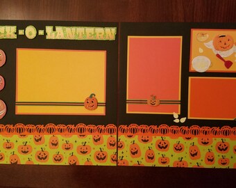 School Artwork Scrapbook Layout 2 Page 12"x12" Premade "my Artwork ...