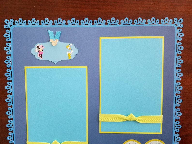 Disney Minnie Mouse /& Daisy Duck Premade Scrapbook Layout 1 Page 12x12 Best Friends Shadow Box Art Framed Art Gift Home Decor
