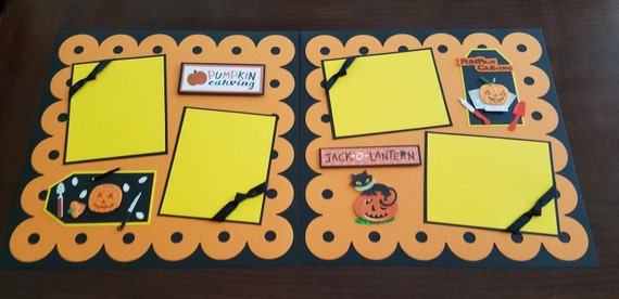 Pumpkin Patch Scrapbook Layout