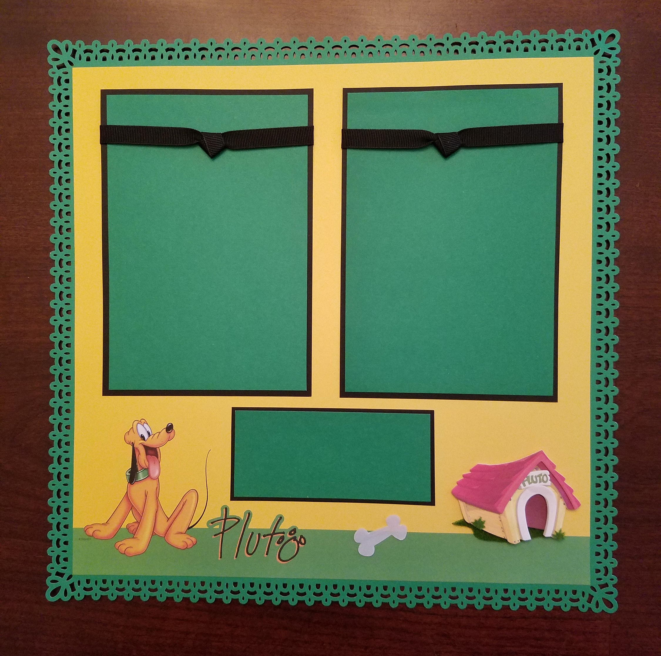 Disney Pluto Scrapbook Premade Layout 12x12 Dog Etsy