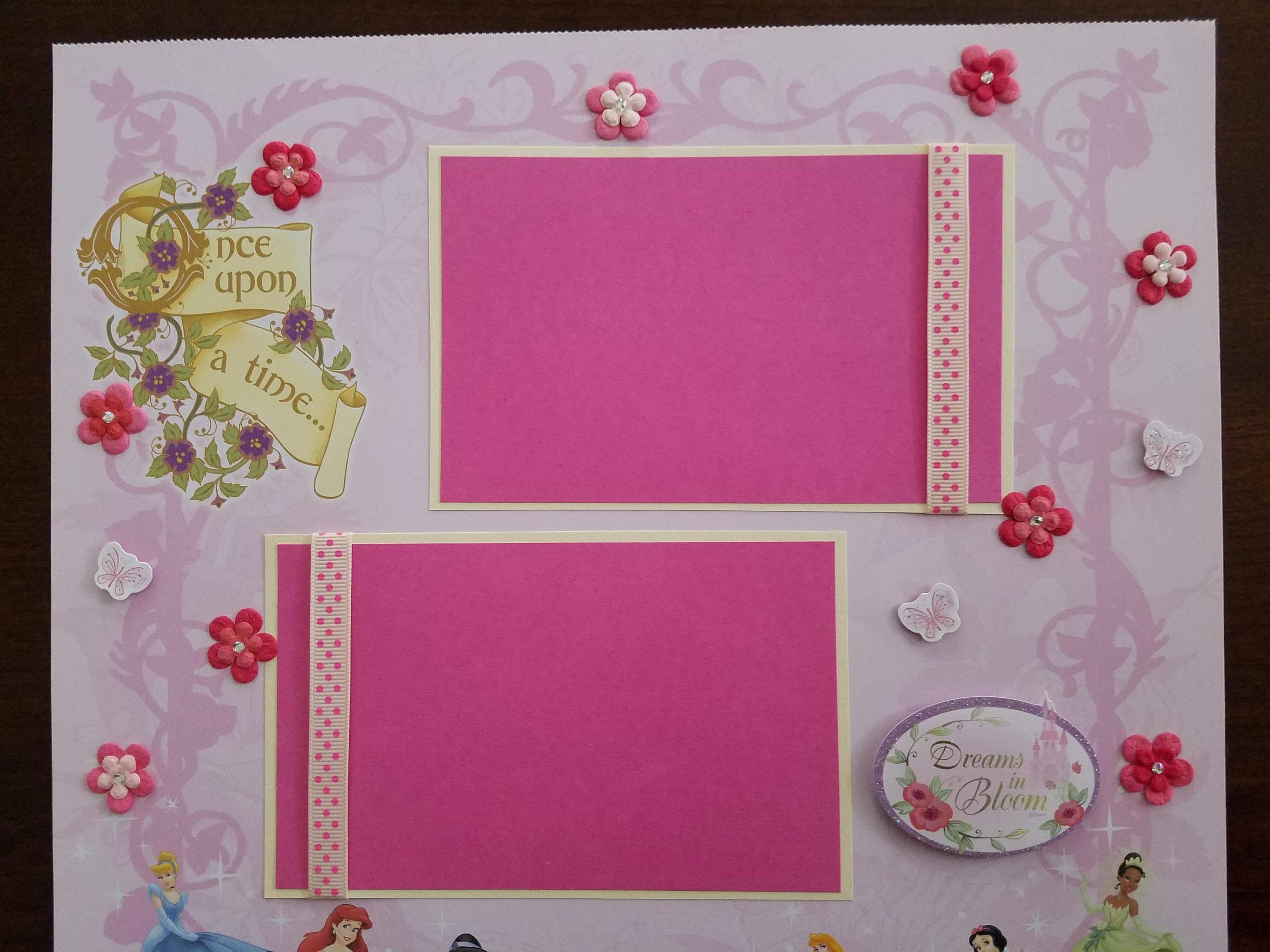 Disney Princesses Premade Scrapbook Layout 1 Page 12 X 12 Disneyland  Scrapbook Page, Princess Party Decoration, Ariel, Belle, Cinderella - Etsy