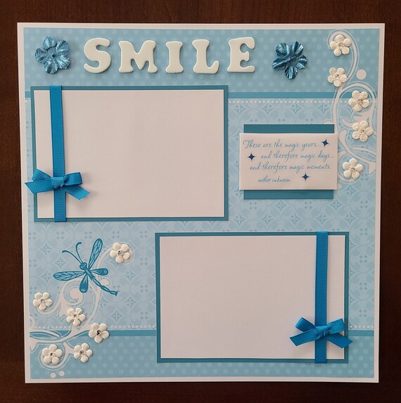 Smile 12x12 Scrapbook Page 
