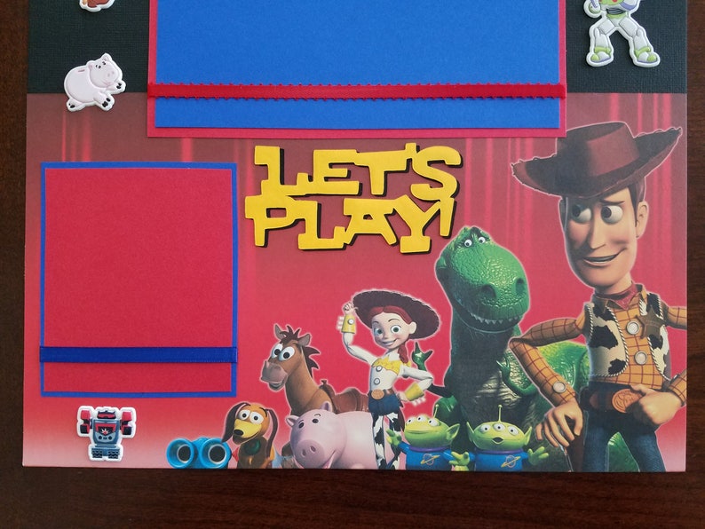 Disney Pixar Toy Story Scrapbook Layout 2 Page 12 X 12 Premade