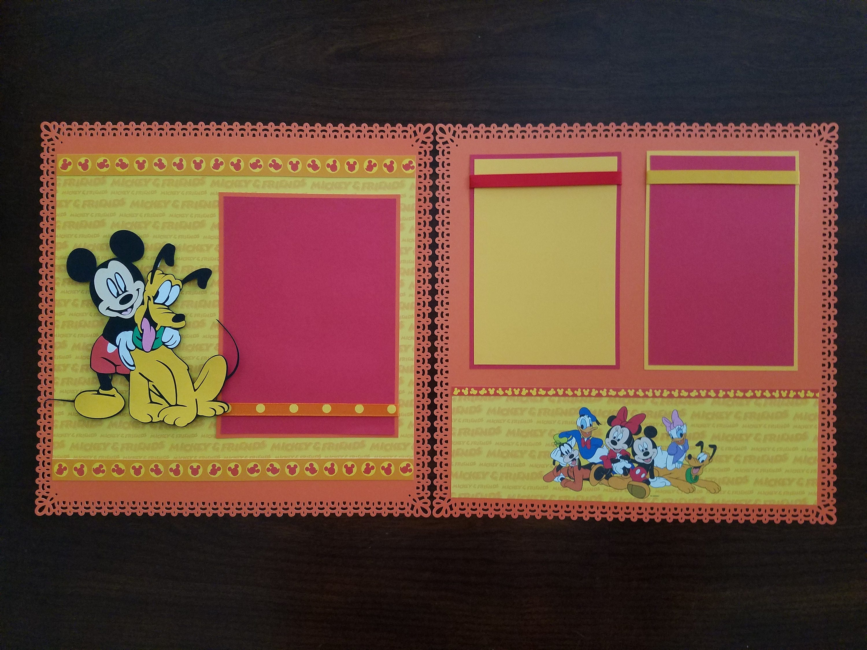 Disney Scrapbook Plus Paper Mickey Mouse Disneyland Memory Book